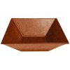 Metal Bowls * Get Enterprises G.E.T. Enterprises Bsd16-Mod-T Bugambilia 13.5 Qt. Smooth Mod Finish Terracotta Resin-Coated Aluminum Xl Deep Square Bowl