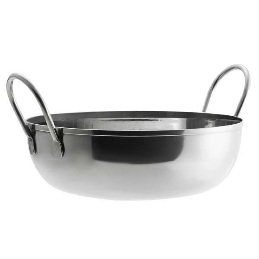 Metal Bowls * Vollrath 59751 40 Oz. Shallow Stainless Steel Balti Dish 7 X 2 1/2