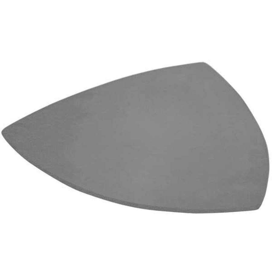 Metal Plates * Bon Chef 9162 24 Smoke Gray Sandstone Finish Cast Aluminum Triangle Serving Plate