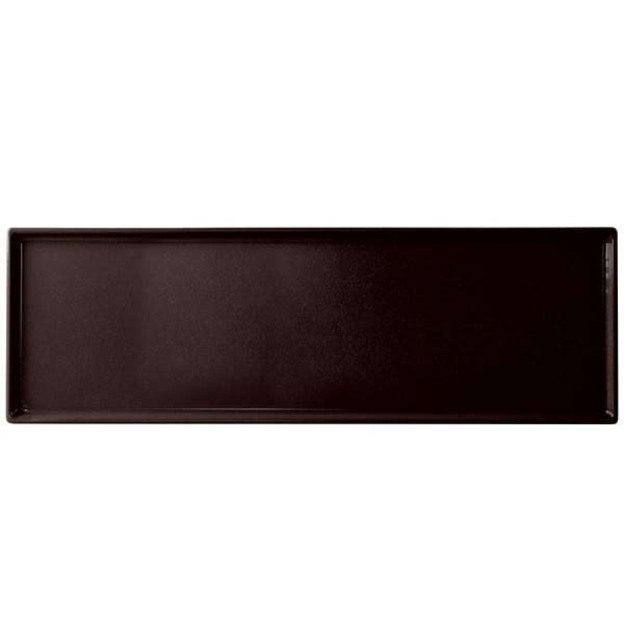 Metal Serving And Display Platters / Trays * Tablecraft Professional Bakeware Tablecraft Cw2113Ms 21 X 6 1/2 X 3/8 Midnight Speckle Cast Aluminum Half Long Rectangular Cooling Platter