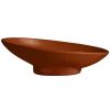 Metal Bowls * Get Enterprises G.E.T. Enterprises Bo203Br Bugambilia 23.67 Oz. Classic Textured Finish Brick Resin-Coated Aluminum Deep Medium Oval Sphere