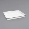 Enamelware * Crow Canyon Home V190Gry Vintage 11 1/4 X 8 3/4 White Rectangular Enamelware Tray With Grey Rolled Rim