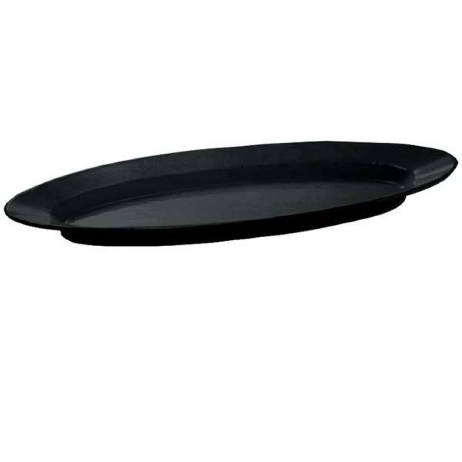 Metal Serving And Display Platters / Trays * Tablecraft Professional Bakeware Tablecraft Cw2200Bk Black 23 X 8 Cast Aluminum King Fish Platter