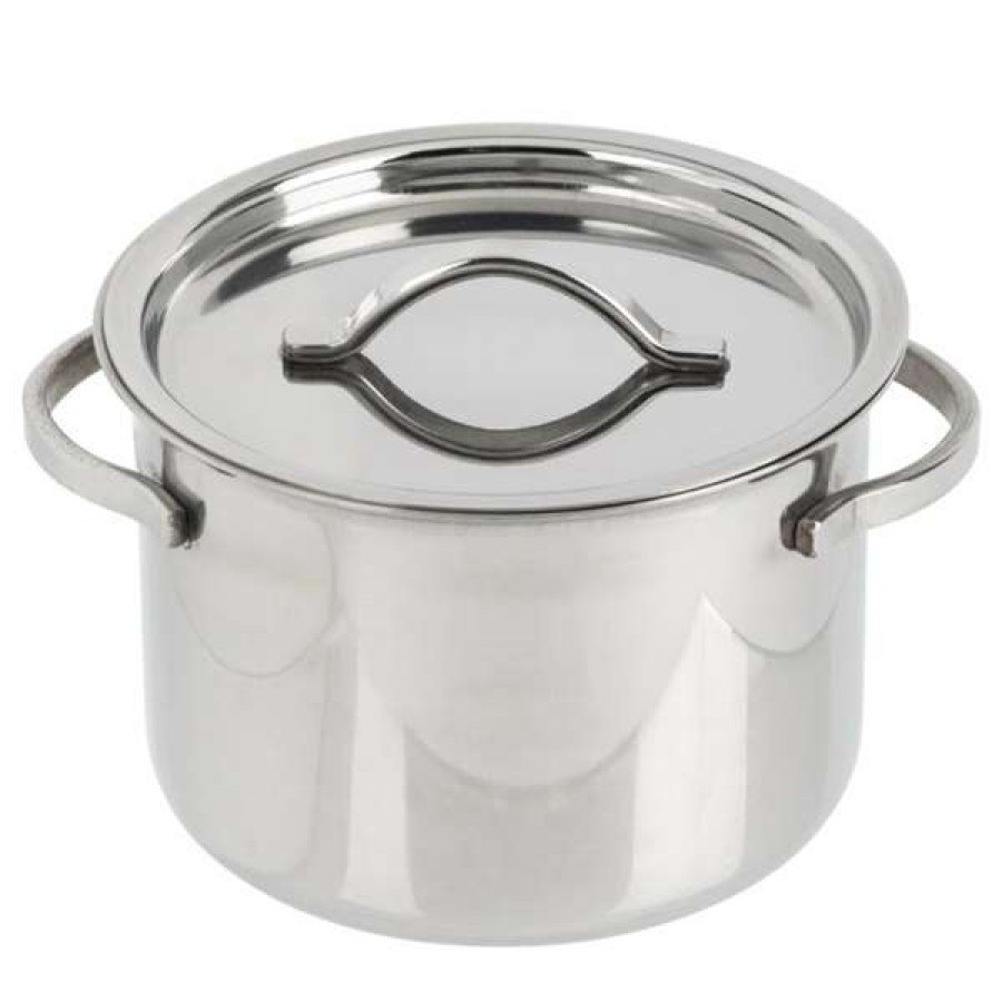 Metal Bowls * American Metalcraft Mpl8 8 Oz. Mini Stainless Steel Pot And Lid