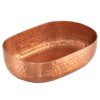 Metal Bowls * American Metalcraft Abhc69 48 Oz. Copper Hammered Aluminum Oval Serving Bowl