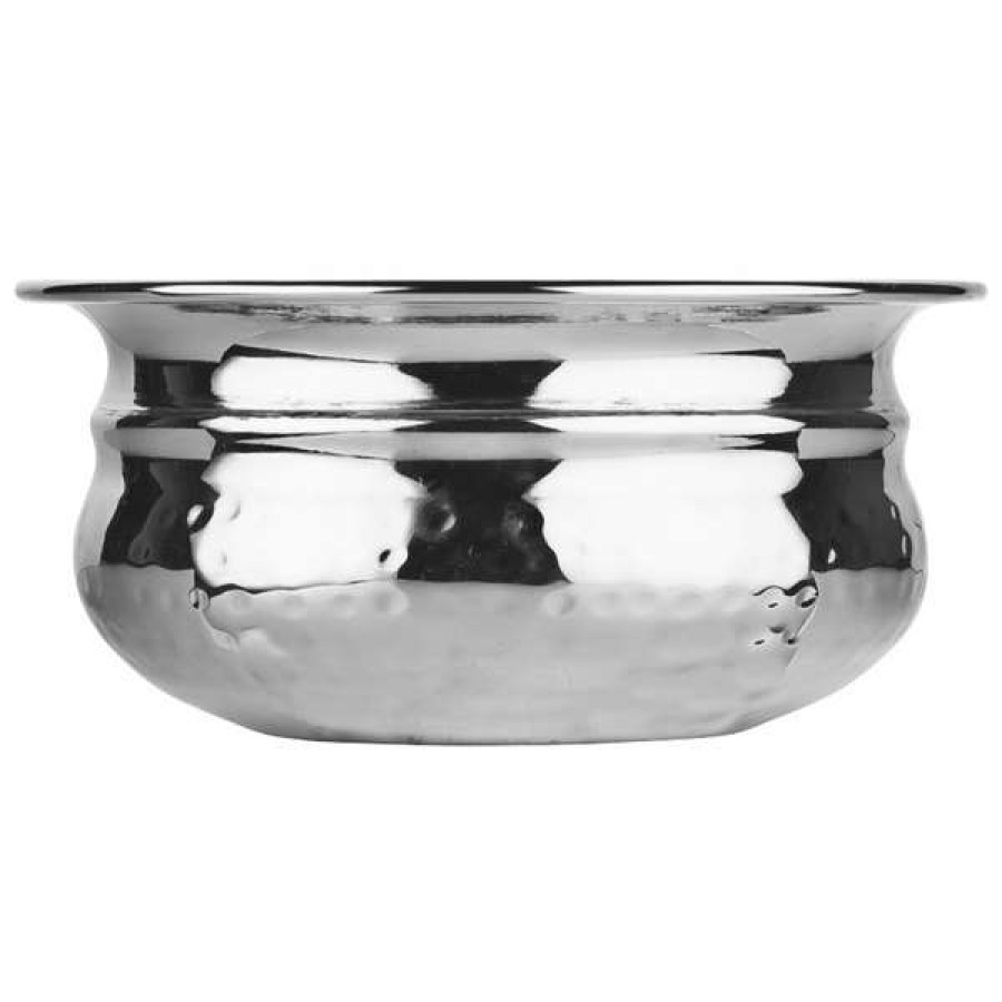 Metal Bowls * World Tableware Pbb-5 Sonoran 14 Oz. Hammered Stainless Steel Pot Belly Bowl