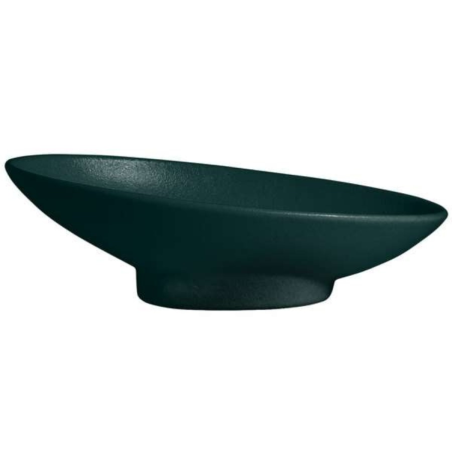 Metal Bowls * Get Enterprises G.E.T. Enterprises Bo204-Mod-Ft Bugambilia 1.4 Qt. Smooth Mod Finish Forest Green Resin-Coated Aluminum Deep Large Oval Sphere