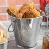 Metal Bowls * Get Enterprises Clipper Mill By Get 4-80822 6 Round Stainless Steel Serving Pail With Handle