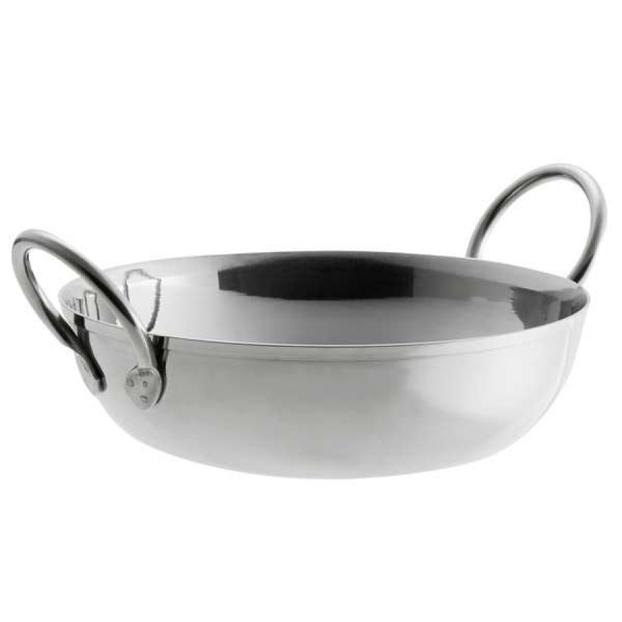 Metal Bowls * Vollrath 59749 18 Oz. Shallow Stainless Steel Balti Dish 5 1/2 X 1 1/2