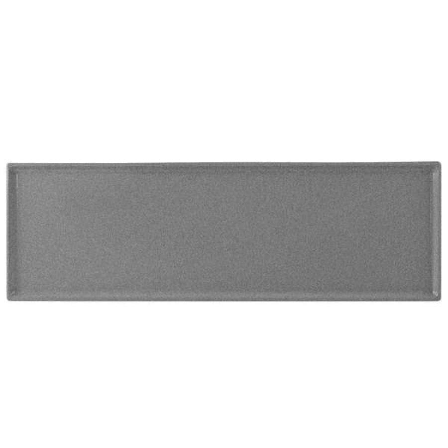 Metal Serving And Display Platters / Trays * Tablecraft Professional Bakeware Tablecraft Cw2113Gr 21 X 6 1/2 X 3/8 Granite Cast Aluminum Half Long Rectangular Cooling Platter