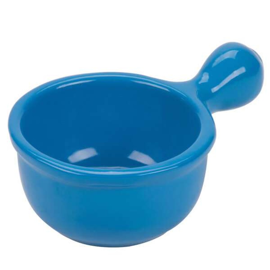 Metal Bowls * Tablecraft Professional Bakeware Tablecraft Cw3370Sbl 8 Oz. Sky Blue Cast Aluminum Soup Bowl With Handle