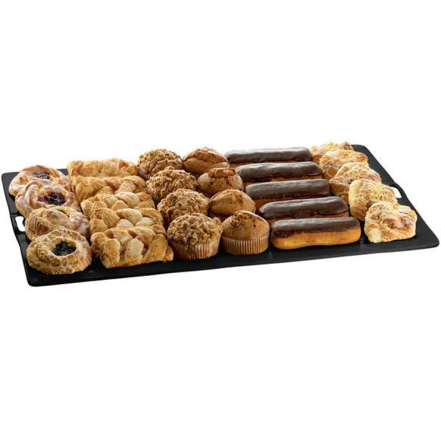 Metal Serving And Display Platters / Trays * Tablecraft Professional Bakeware Tablecraft Cw20190Bk 20 X 32 Black Rectangular Platter