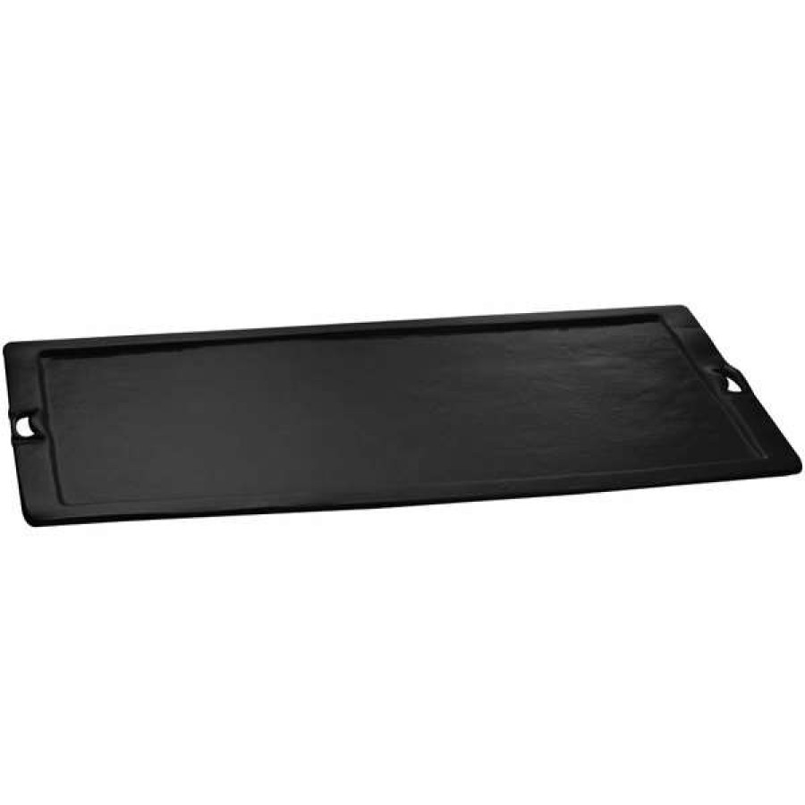 Metal Serving And Display Platters / Trays * Tablecraft Professional Bakeware Tablecraft Cw20190Bk 20 X 32 Black Rectangular Platter