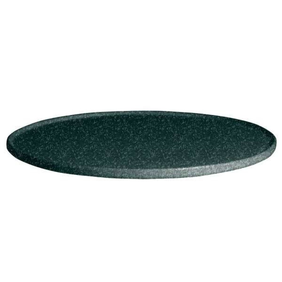 Metal Serving And Display Platters / Trays * Get Enterprises G.E.T. Enterprises Dr201-Mod-J Bugambilia 12 3/16 Smooth Mod Finish Jade Granite Resin-Coated Aluminum Deep Xs Round Disc With Rim