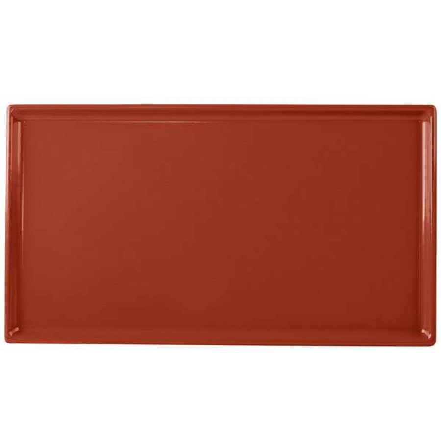 Metal Serving And Display Platters / Trays * Tablecraft Professional Bakeware Tablecraft Cw2114Cp 12 7/8 X 7 X 3/8 Copper Cast Aluminum Third Size Rectangular Cooling Platter