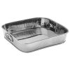 Metal Serving And Display Platters / Trays * American Metalcraft Sht10 10 1/4 X 10 1/4 Silver Mirror Finish Hammered Stainless Steel Square Food Serving Tub