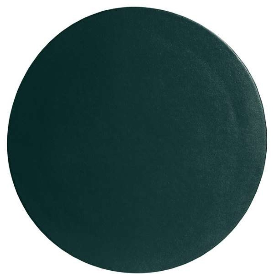 Metal Serving And Display Platters / Trays * Get Enterprises G.E.T. Enterprises Dr001-Mod-Ft Bugambilia 12 Smooth Mod Finish Forest Green Resin-Coated Aluminum Xs Round Disc