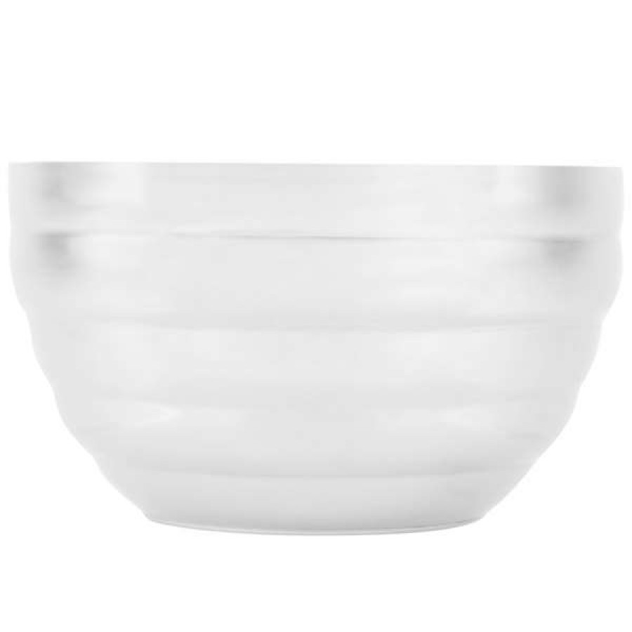 Metal Bowls * Vollrath 4659050 Double Wall Round Beehive 1.7 Qt. Serving Bowl Pearl White