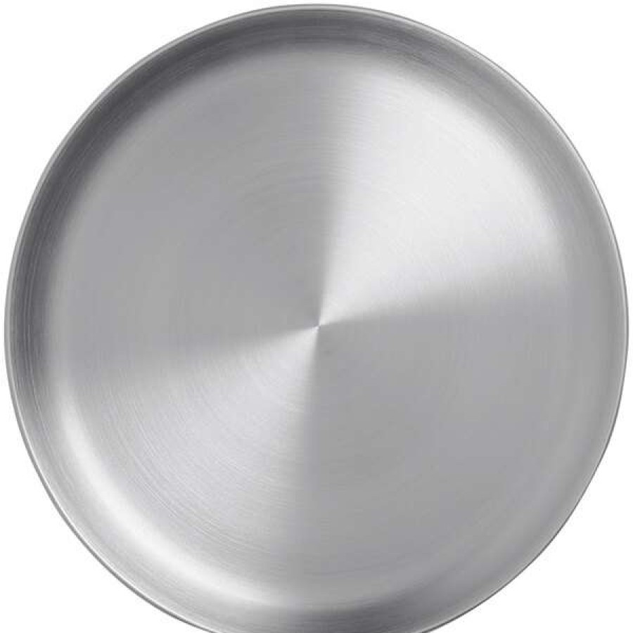 Metal Plates * American Metalcraft Coupe 6 Satin Stainless Steel Plate