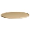 Metal Serving And Display Platters / Trays * Get Enterprises G.E.T. Enterprises Dr202-Mod-Lt Bugambilia 14 5/16 Smooth Mod Finish Latte Resin-Coated Aluminum Small Round Disc With Rim