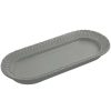 Metal Serving And Display Platters / Trays * Bon Chef 2310 8 X 18 Platinum Gray Sandstone Finish Cast Aluminum Trellis Fish Platter