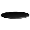 Metal Serving And Display Platters / Trays * Get Enterprises G.E.T. Enterprises Dr202-Mod-Bb Bugambilia 14 5/16 Smooth Mod Finish Black Resin-Coated Aluminum Small Round Disc With Rim