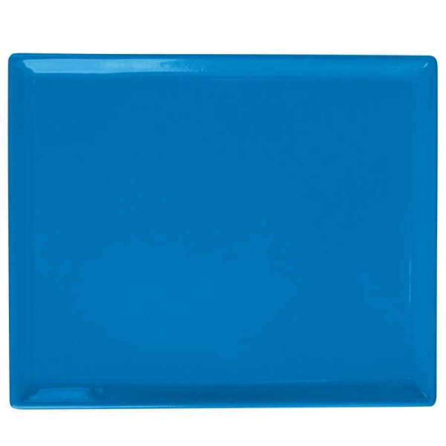 Metal Serving And Display Platters / Trays * Tablecraft Professional Bakeware Tablecraft Cw2104Sbl 8 1/2 X 6 3/4 X 3/8 Sky Blue Cast Aluminum Rectangular Cooling Platter