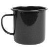 Enamelware * Crow Canyon Home K112Bla Stinson 16 Oz. Black Speckle Enamelware Mug