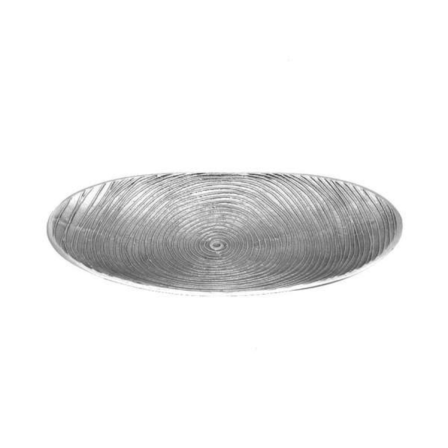 Metal Serving And Display Platters / Trays * Elite Global Solutions Als1458 Savanna Spiral 14 1/2 X 8 1/4 Oval Dish