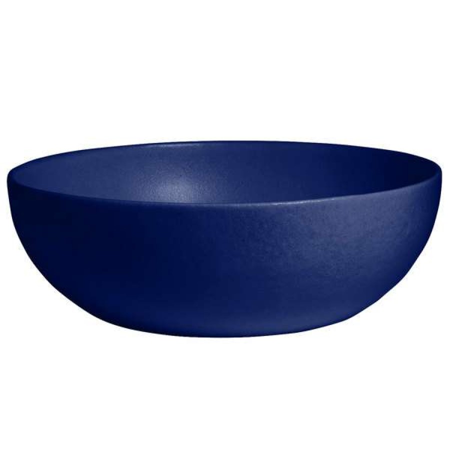 Metal Bowls * Get Enterprises G.E.T. Enterprises Brd18Pc Bugambilia 15.9 Qt. Classic Textured Finish Pacific Blue Resin-Coated Aluminum Extra Large Deep Round Bowl