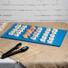 Metal Serving And Display Platters / Trays * Tablecraft Professional Bakeware Tablecraft Cw2111Sbl 21 X 12 7/8 X 3/8 Sky Blue Cast Aluminum Rectangular Cooling Platter