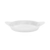 Metal Bowls * Tablecraft Professional Bakeware Tablecraft Cw1725W 16 Oz. White Cast Aluminum Oval Server With Shell Handles