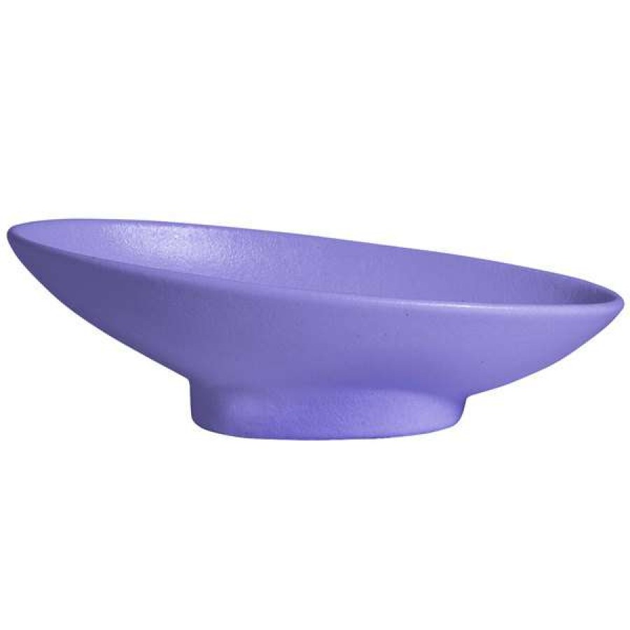 Metal Bowls * Get Enterprises G.E.T. Enterprises Bo203Lv Bugambilia 23.67 Oz. Classic Textured Finish Lavender Resin-Coated Aluminum Deep Medium Oval Sphere