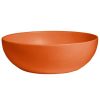 Metal Bowls * Get Enterprises G.E.T. Enterprises Brd18Tg Bugambilia 15.9 Qt. Classic Textured Finish Tangerine Resin-Coated Aluminum Extra Large Deep Round Bowl