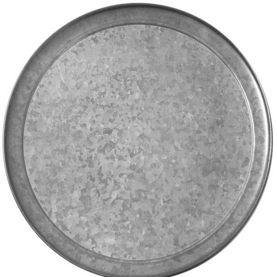 Metal Serving And Display Platters / Trays * American Metalcraft Gtp14 Onyx 14 Galvanized Pizza Pan