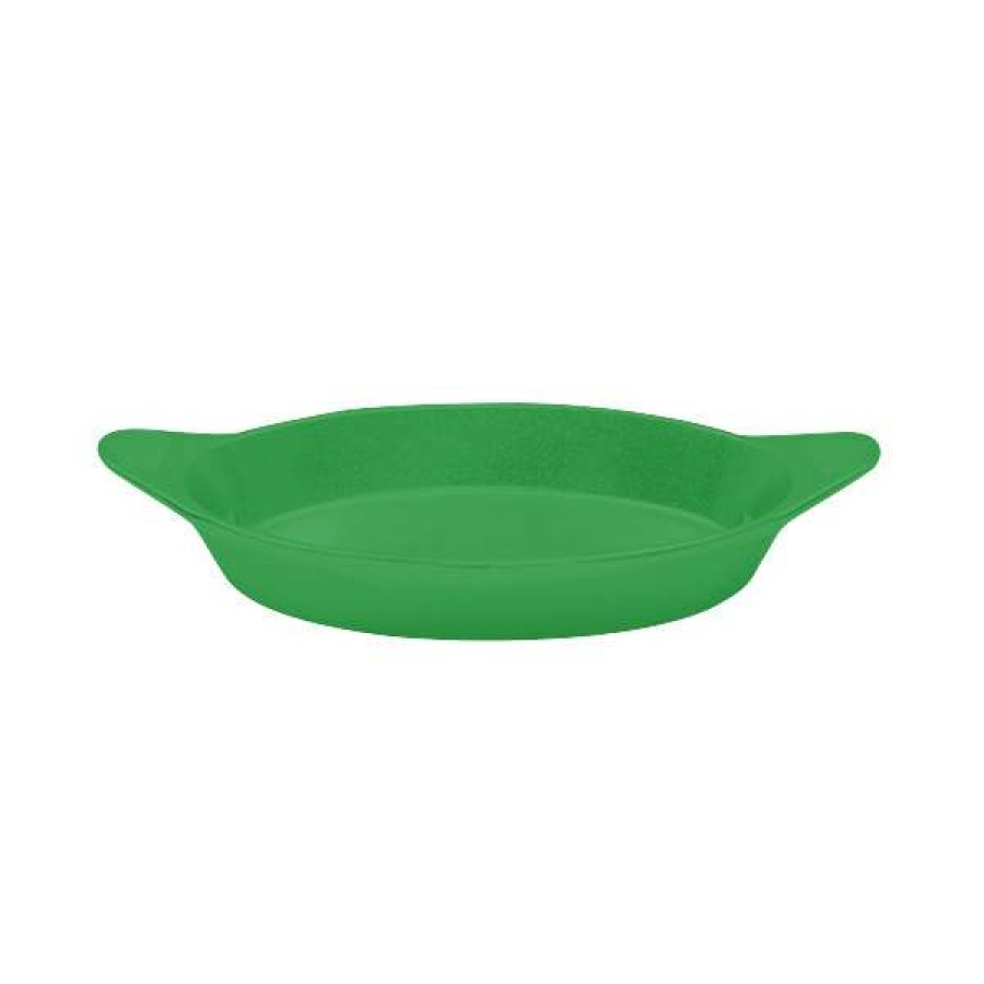 Metal Bowls * Tablecraft Professional Bakeware Tablecraft Cw1725Gn 16 Oz. Green Cast Aluminum Oval Server With Shell Handles