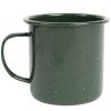 Enamelware * Crow Canyon Home K11Grn Stinson 12 Oz. Forest Green Speckle Enamelware Mug