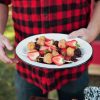 Enamelware * Crow Canyon Home V94Bla Vintage 11 7/8 X 8 11/16 White Enamelware Oval Plate With Black Rolled Rim