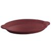 Metal Serving And Display Platters / Trays * Tablecraft Professional Bakeware Tablecraft Cw3030Mas 20 X 14 Maroon Speckle Cast Aluminum Oval Shell Platter