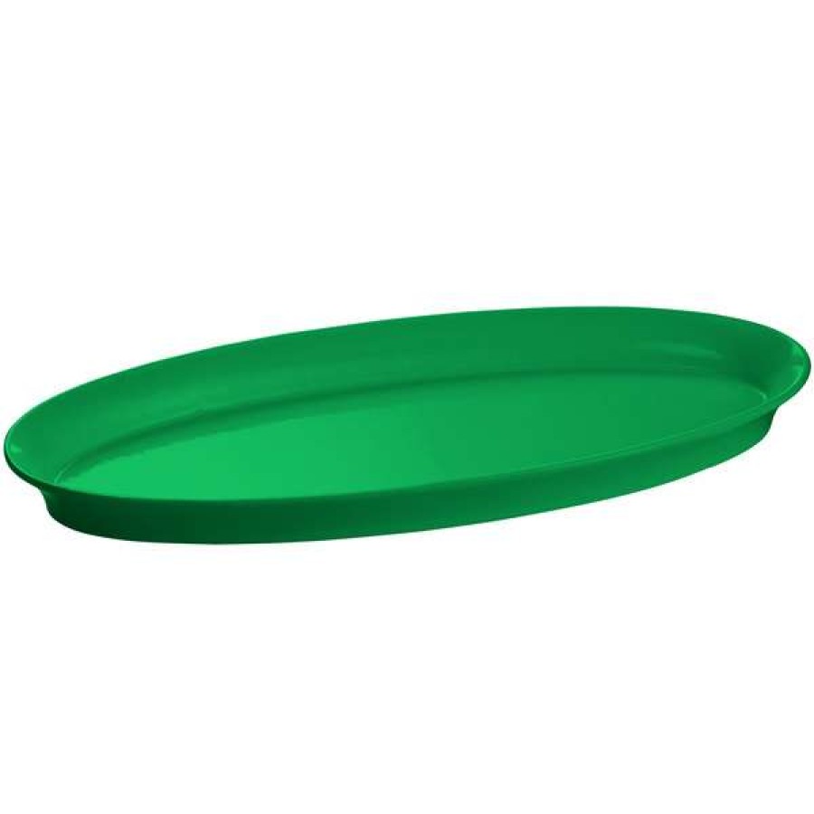 Metal Serving And Display Platters / Trays * Tablecraft Professional Bakeware Tablecraft Cw2210Gn Green Cast Aluminum King Fish Platter