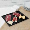 Metal Serving And Display Platters / Trays * Tablecraft Professional Bakeware Tablecraft Cw2112Bkgs 12 7/8 X 10 1/2 X 3/8 Black With Green Speckle Cast Aluminum Rectangular Cooling Platter