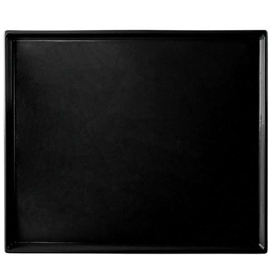 Metal Serving And Display Platters / Trays * Tablecraft Professional Bakeware Tablecraft Cw2112Bkgs 12 7/8 X 10 1/2 X 3/8 Black With Green Speckle Cast Aluminum Rectangular Cooling Platter