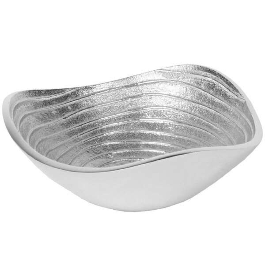 Metal Bowls * Elite Global Solutions Als6 Savanna Spiral 16 Oz. Triangle Bowl