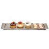 Metal Serving And Display Platters / Trays * Cal-Mil 3672-623 Cold Concept 23 1/2 X 6 1/2 X 1 1/2 Aluminum Platter