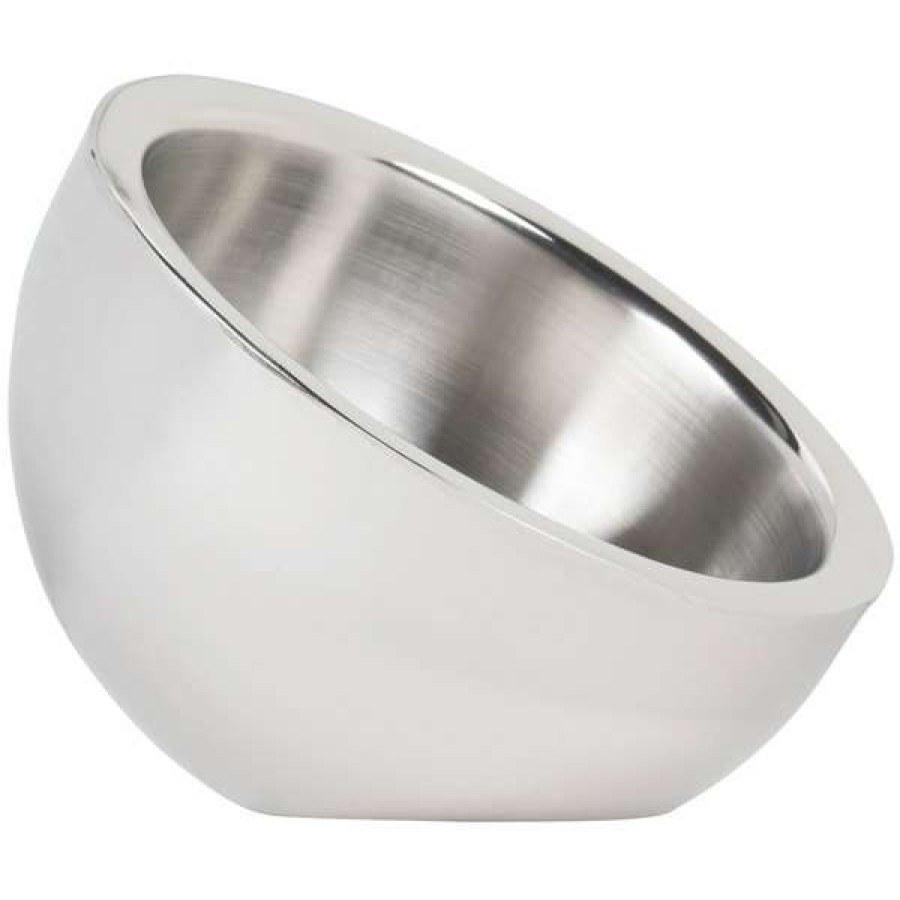 Metal Bowls * American Metalcraft Ab6 23 Oz. Double Wall Stainless Steel Angled Insulated Serving Bowl