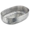 Metal Bowls * American Metalcraft Abhs69 48 Oz. Silver Hammered Aluminum Oval Serving Bowl