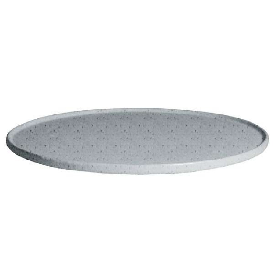 Metal Serving And Display Platters / Trays * Get Enterprises G.E.T. Enterprises Dr203-Mod-G Bugambilia 15 3/4 Smooth Mod Finish Grey Granite Resin-Coated Aluminum Medium Round Disc With Rim