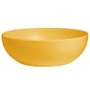 Metal Bowls * Get Enterprises G.E.T. Enterprises Brd18Yw Bugambilia 15.9 Qt. Classic Textured Finish Yellow Resin-Coated Aluminum Extra Large Deep Round Bowl