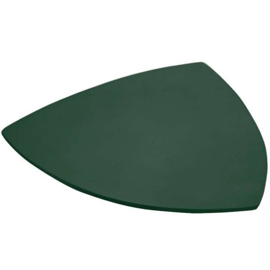 Metal Plates * Bon Chef 9162 24 Hunter Green Sandstone Finish Cast Aluminum Triangle Serving Plate