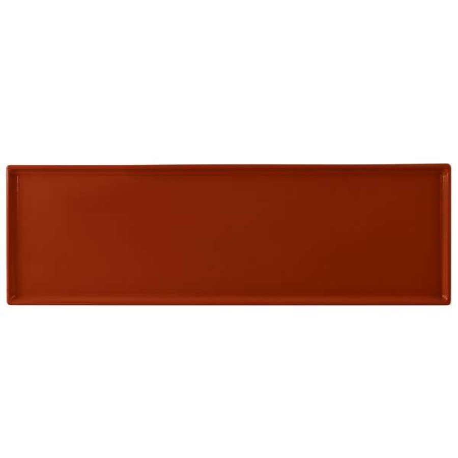 Metal Serving And Display Platters / Trays * Tablecraft Professional Bakeware Tablecraft Cw2113Cp 21 X 6 1/2 X 3/8 Copper Cast Aluminum Half Long Rectangular Cooling Platter